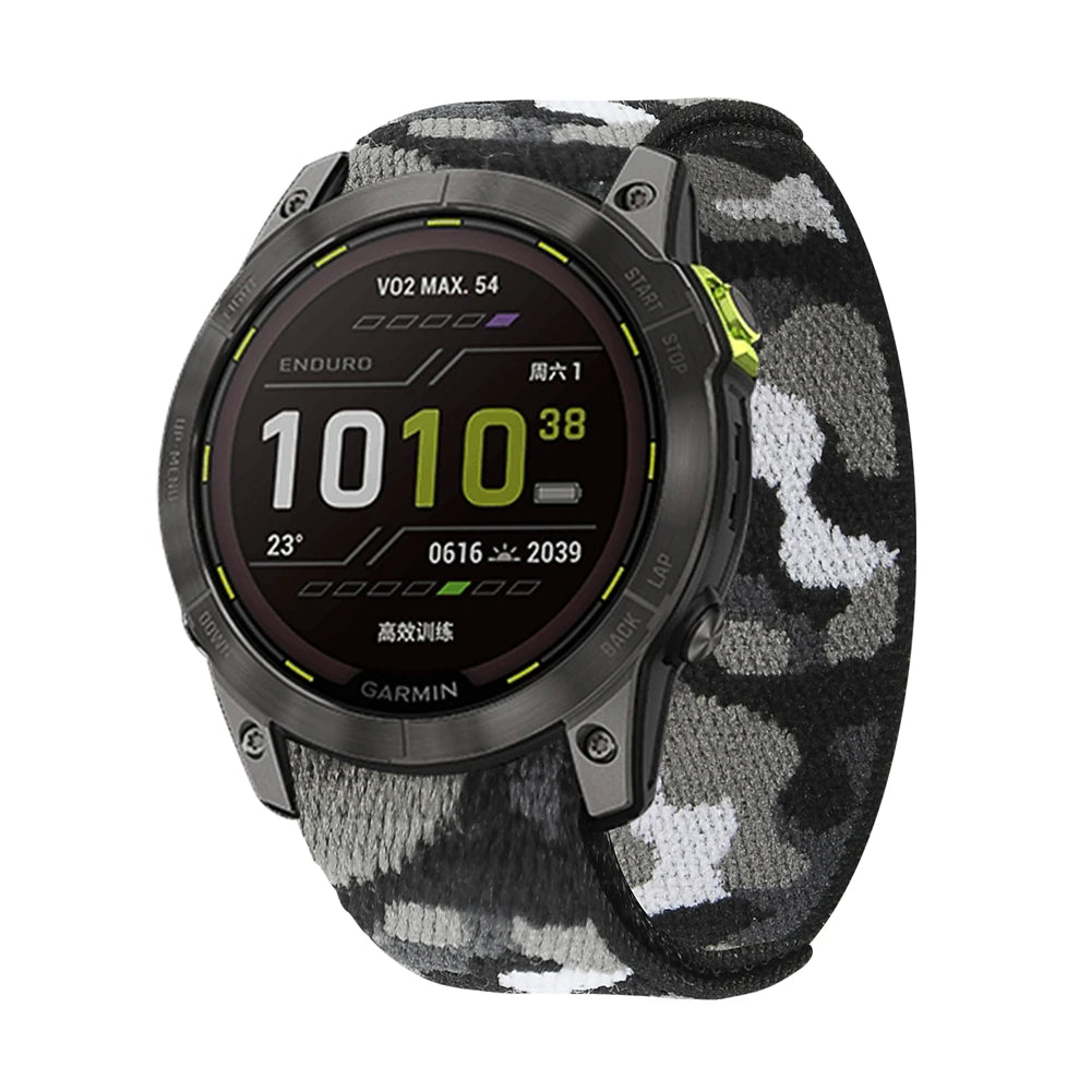 QuickFit Nylon Loop Strap for Garmin Tactix & Fenix 22mm/26mm