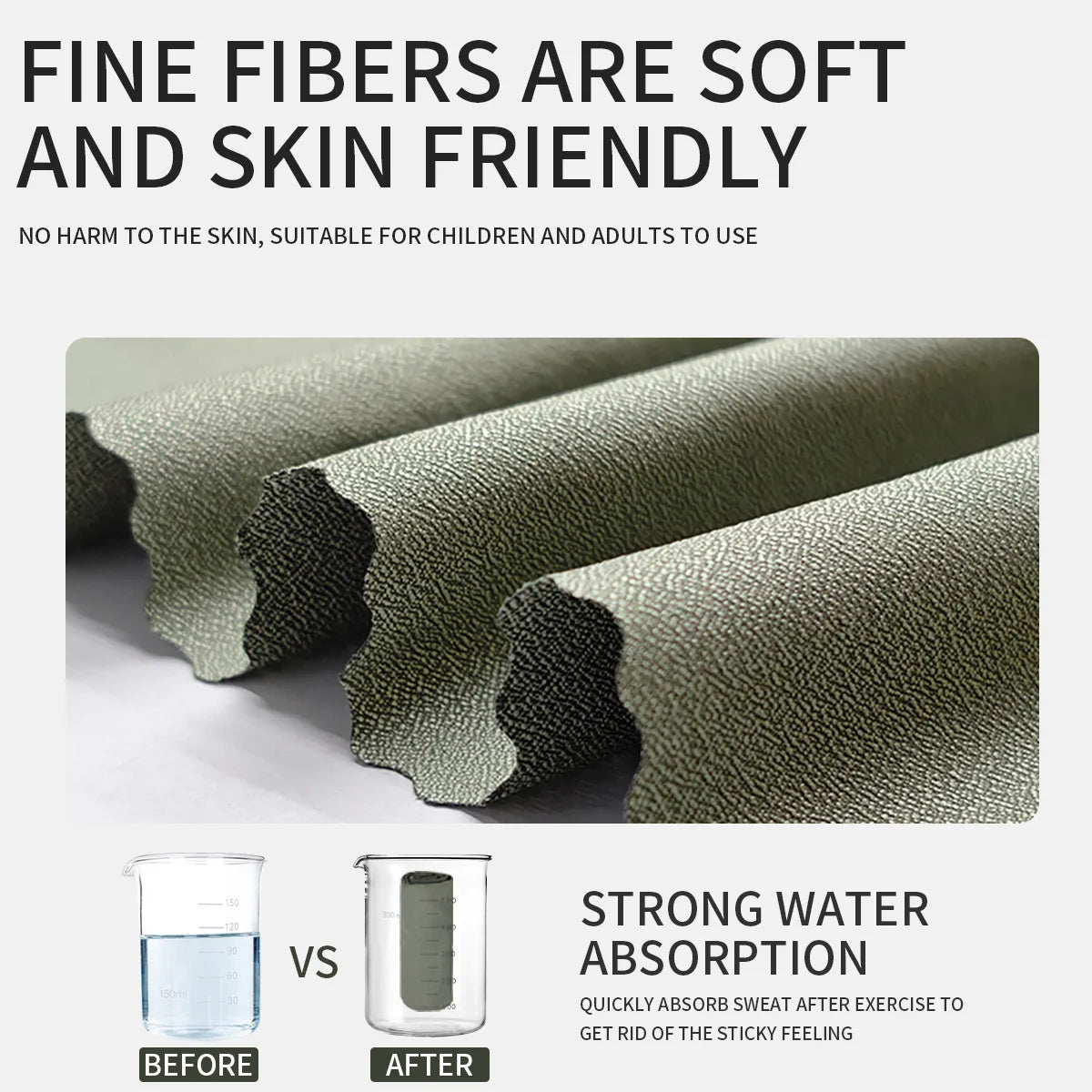 Portable Quick-Dry Sports Towel for Gym Travel Camping Hiking
