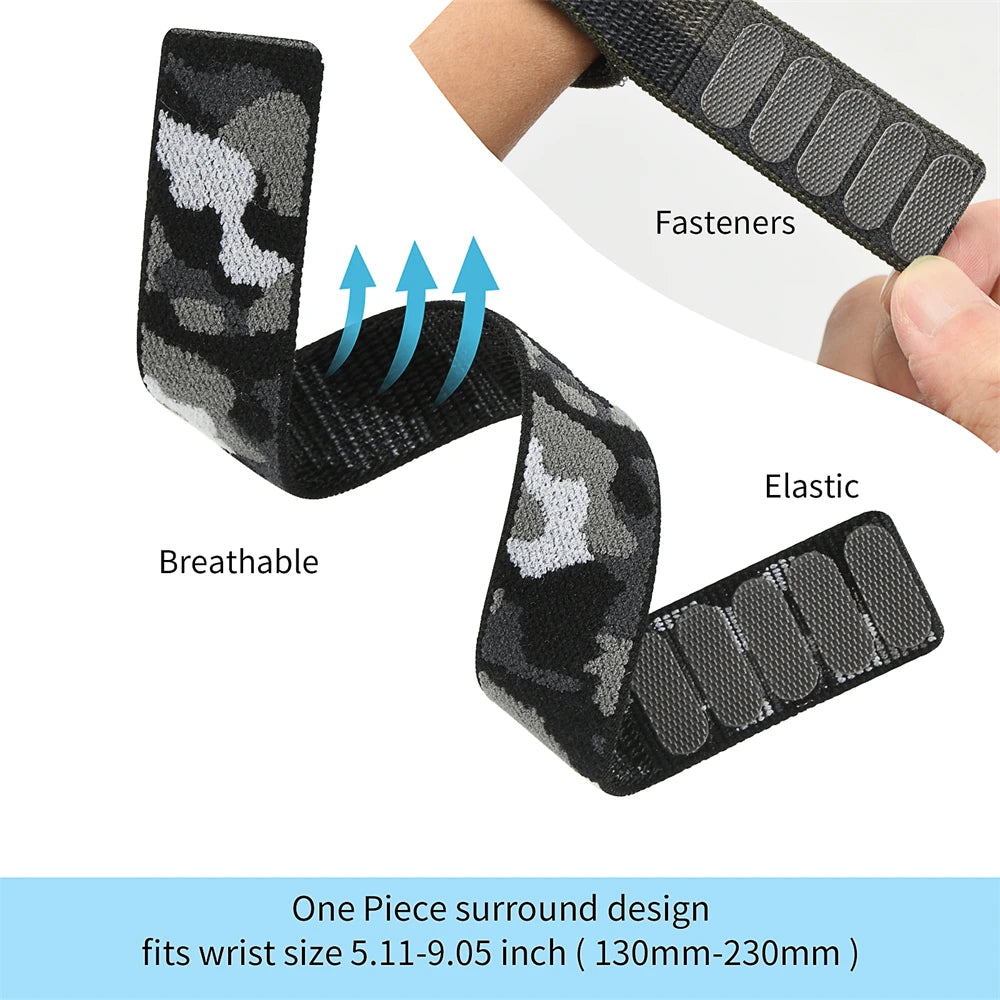 QuickFit Nylon Loop Strap for Garmin Tactix & Fenix 22mm/26mm
