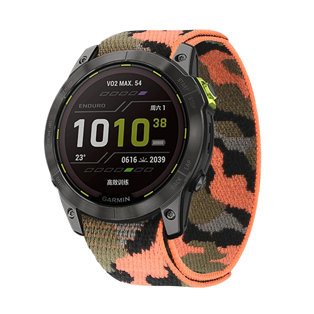 QuickFit Nylon Loop Strap for Garmin Tactix & Fenix 22mm/26mm