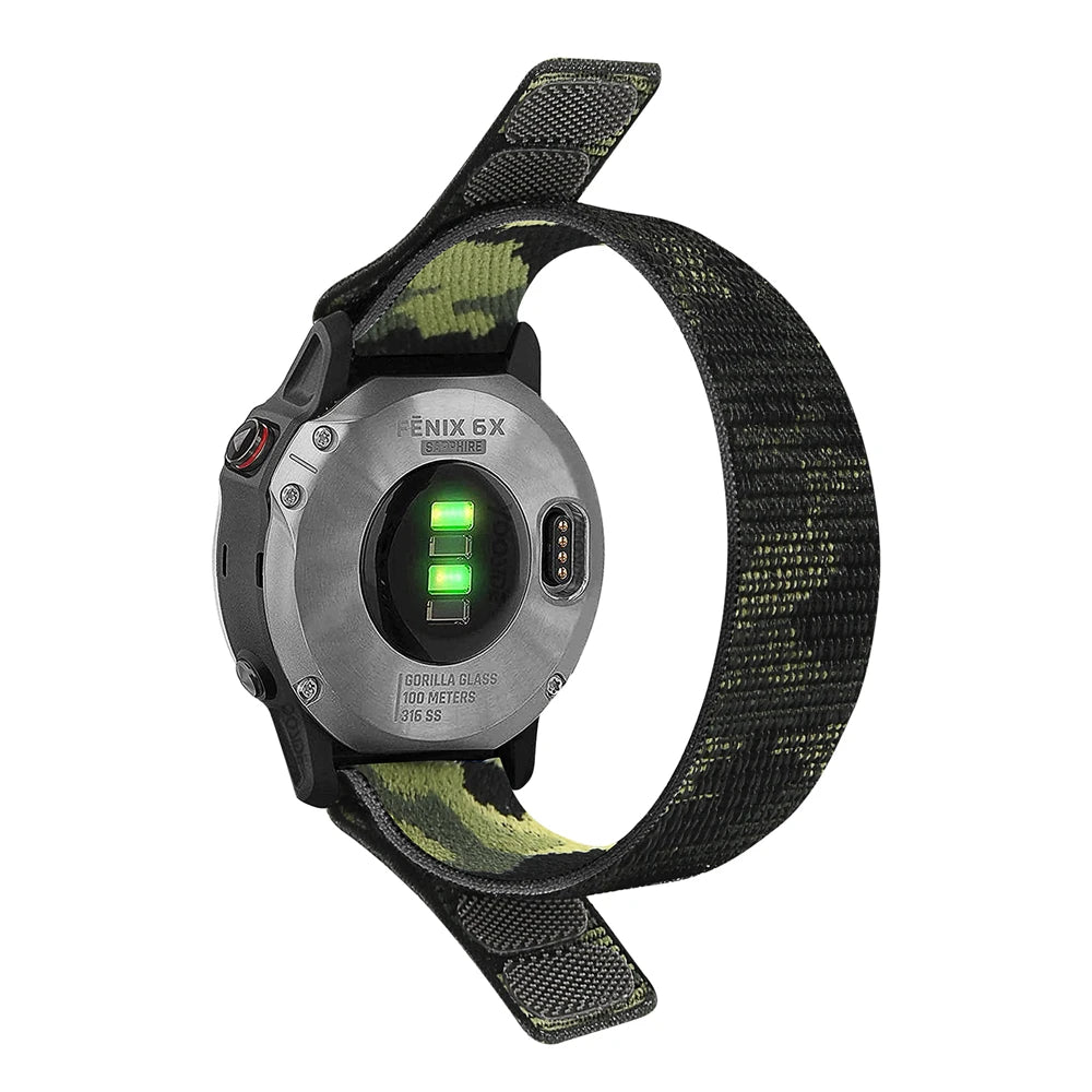 QuickFit Nylon Loop Strap for Garmin Tactix & Fenix 22mm/26mm