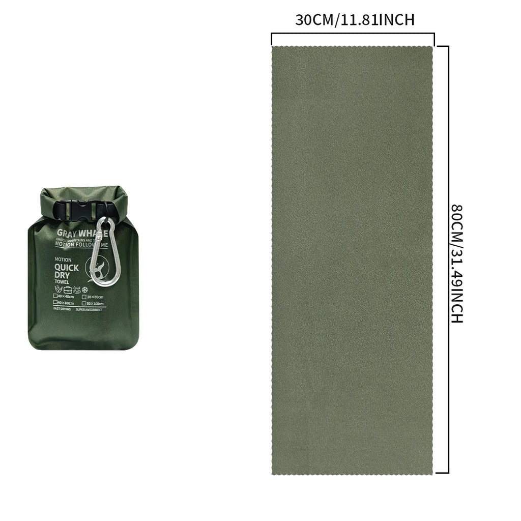Portable Quick-Dry Sports Towel for Gym Travel Camping Hiking