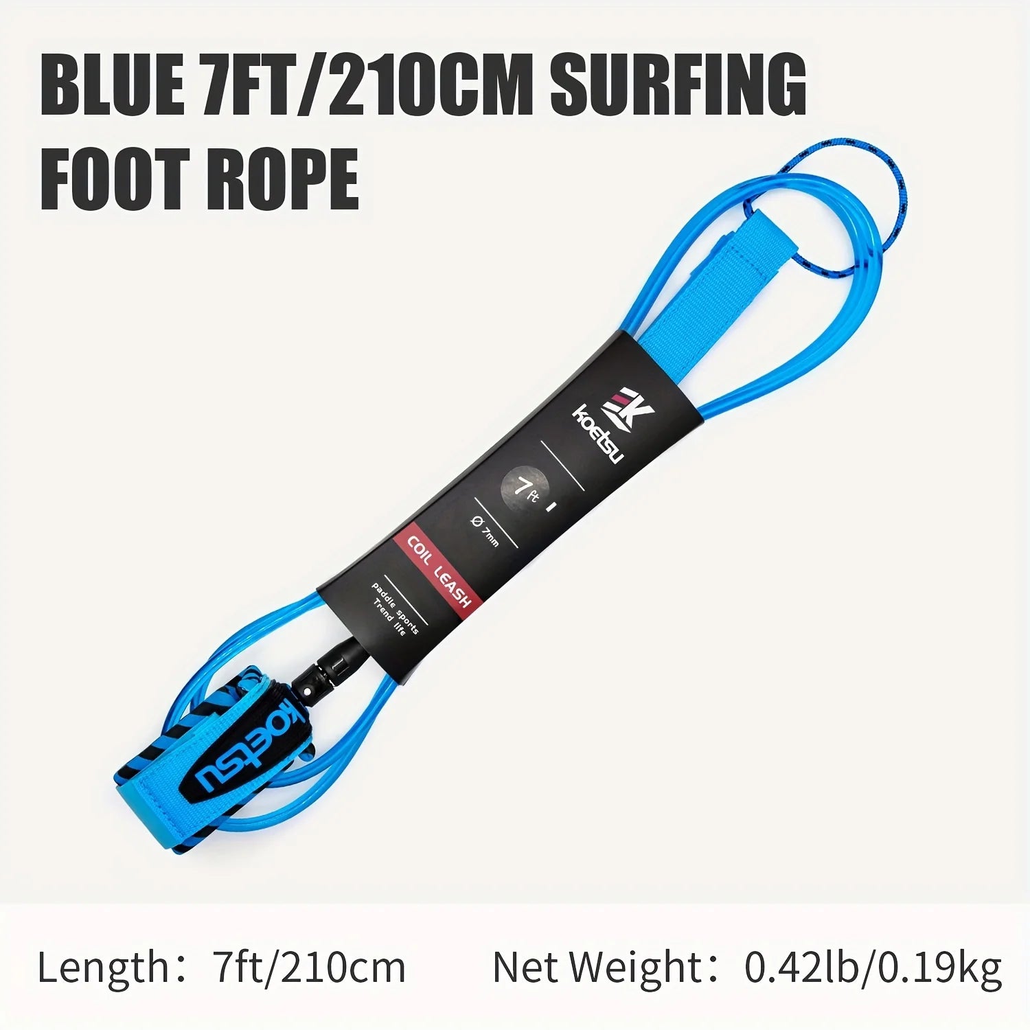KOETSU Surfboard Leash Straight Rope for Paddle Boards & Surfboards