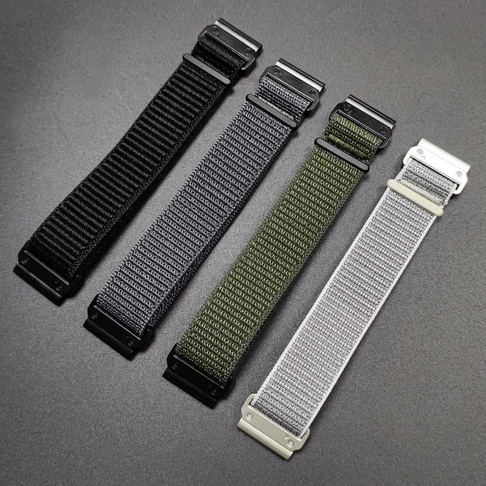QuickFit Nylon Watch Band for Garmin Fenix, Forerunner, Enduro & Instinct 22mm/26mm