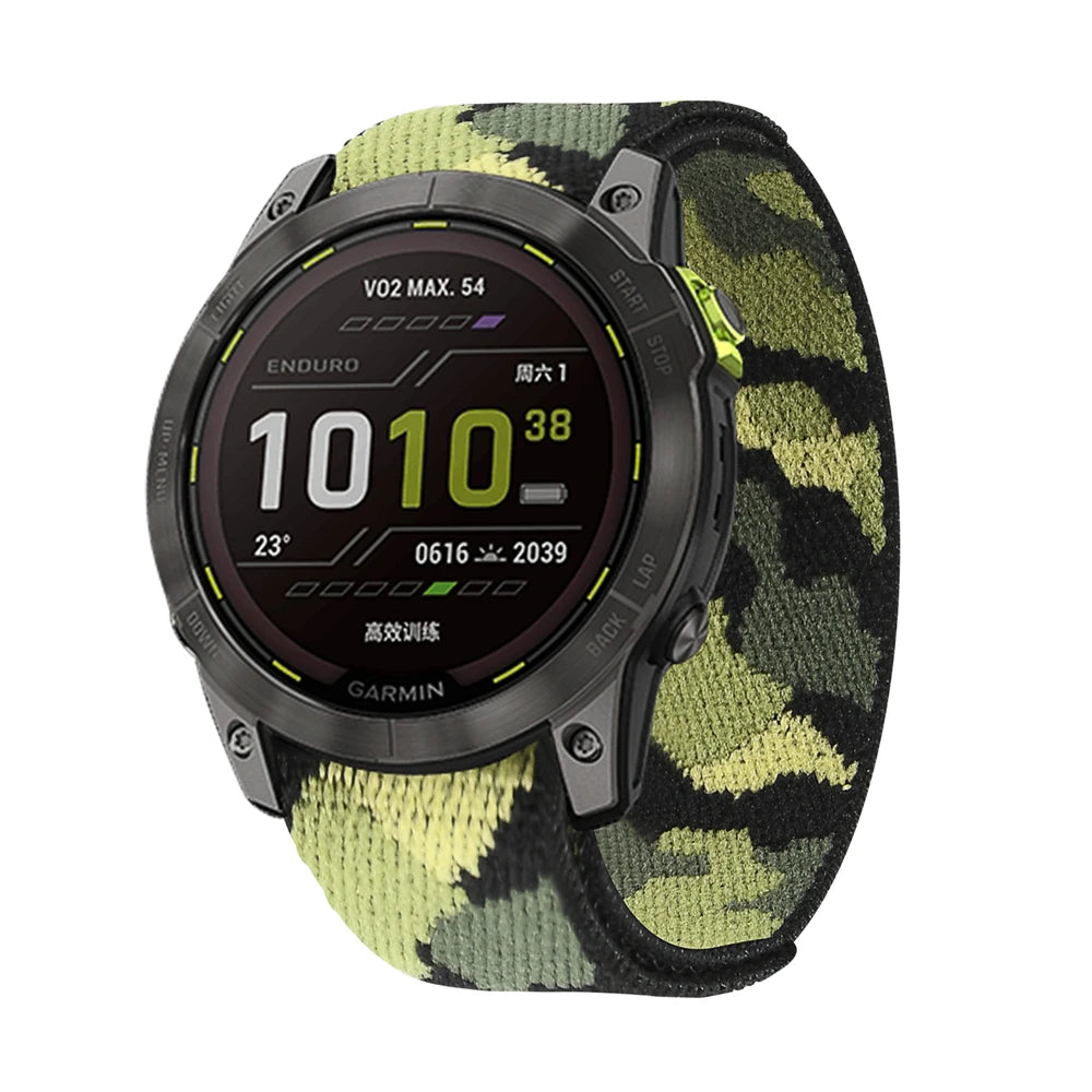 QuickFit Nylon Loop Strap for Garmin Tactix & Fenix 22mm/26mm