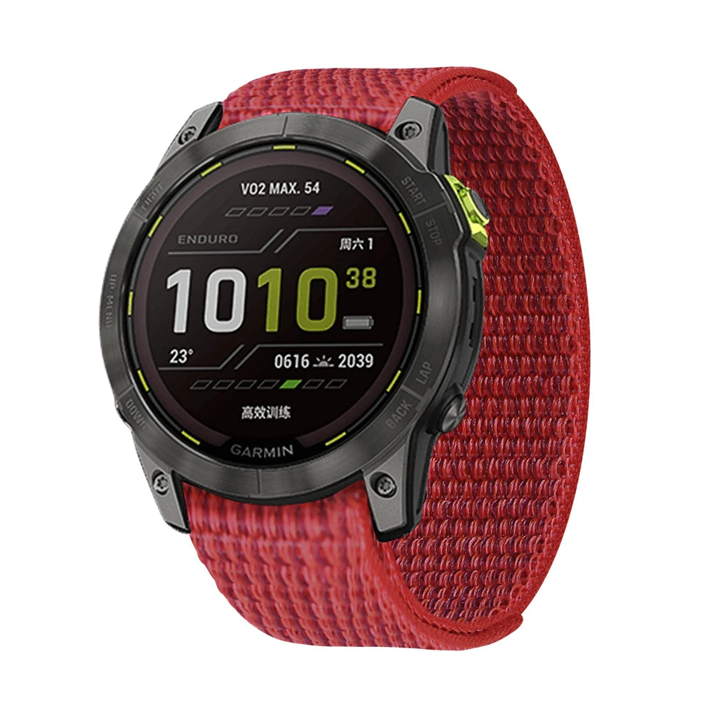 QuickFit Nylon Loop Strap for Garmin Tactix & Fenix 22mm/26mm