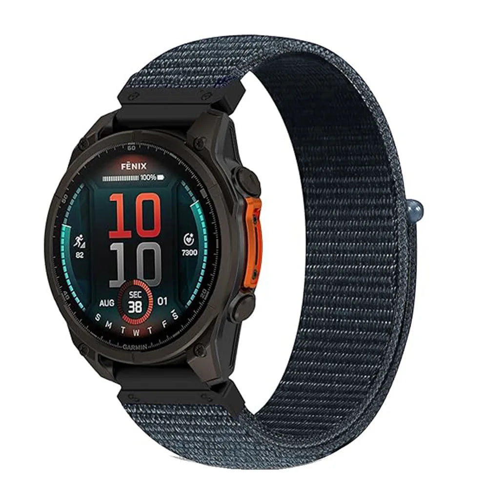 QuickFit Nylon Watch Band for Garmin Fenix, Forerunner, Enduro & Instinct 22mm/26mm