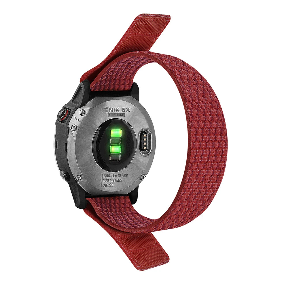 QuickFit Nylon Loop Strap for Garmin Tactix & Fenix 22mm/26mm