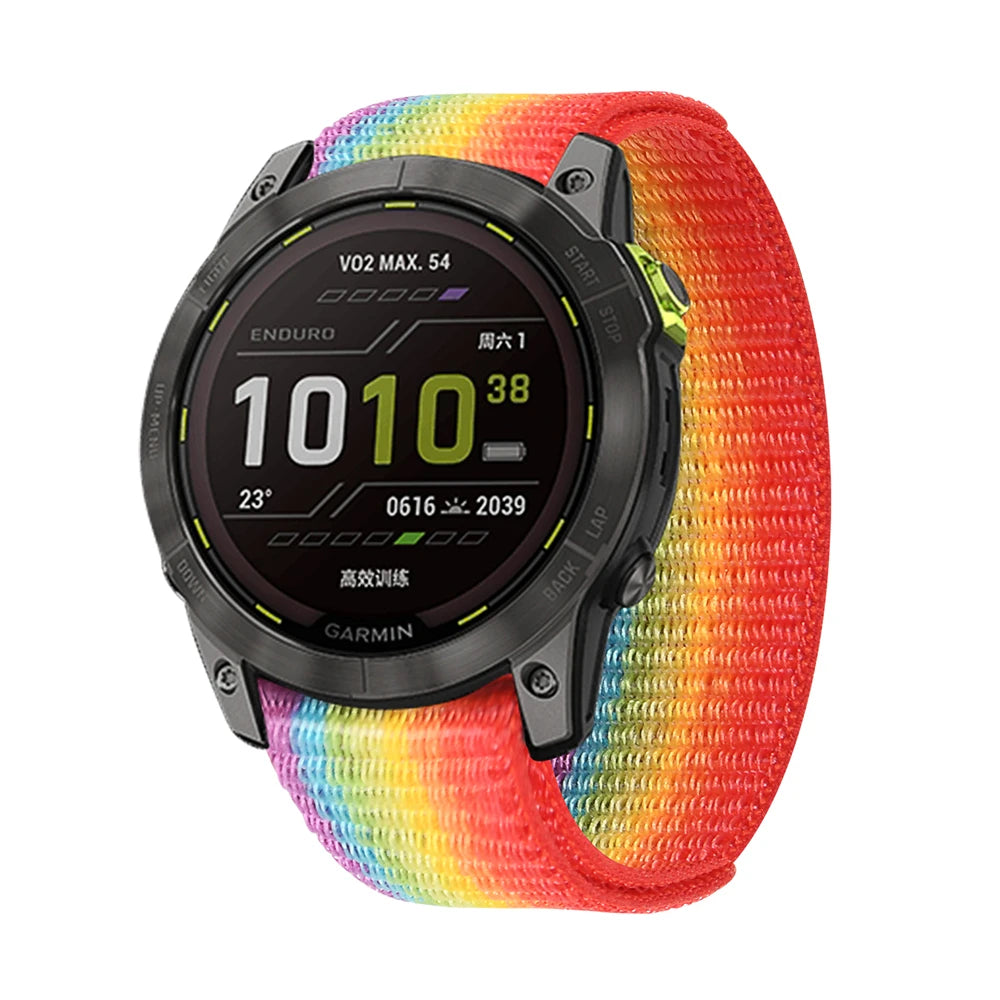 QuickFit Nylon Loop Strap for Garmin Tactix & Fenix 22mm/26mm