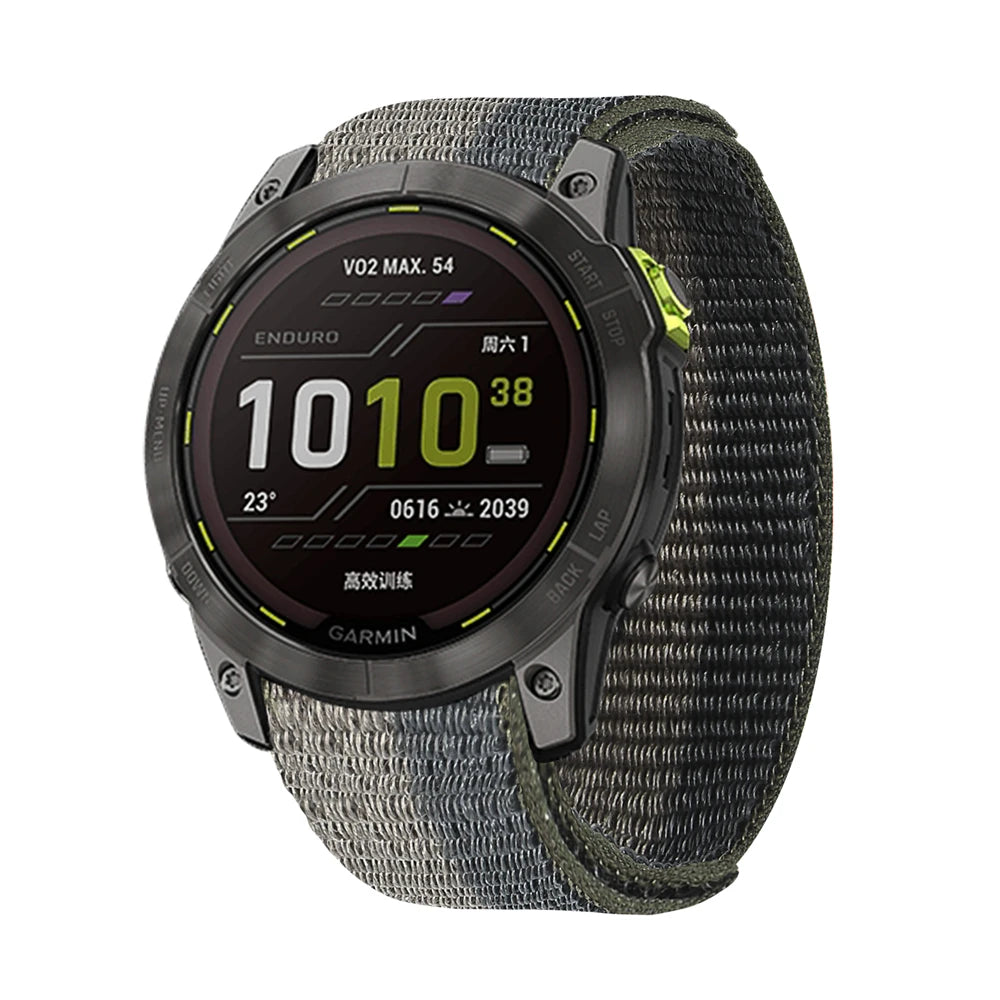 QuickFit Nylon Loop Strap for Garmin Tactix & Fenix 22mm/26mm