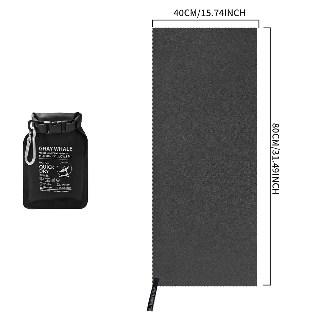 Portable Quick-Dry Sports Towel for Gym Travel Camping Hiking