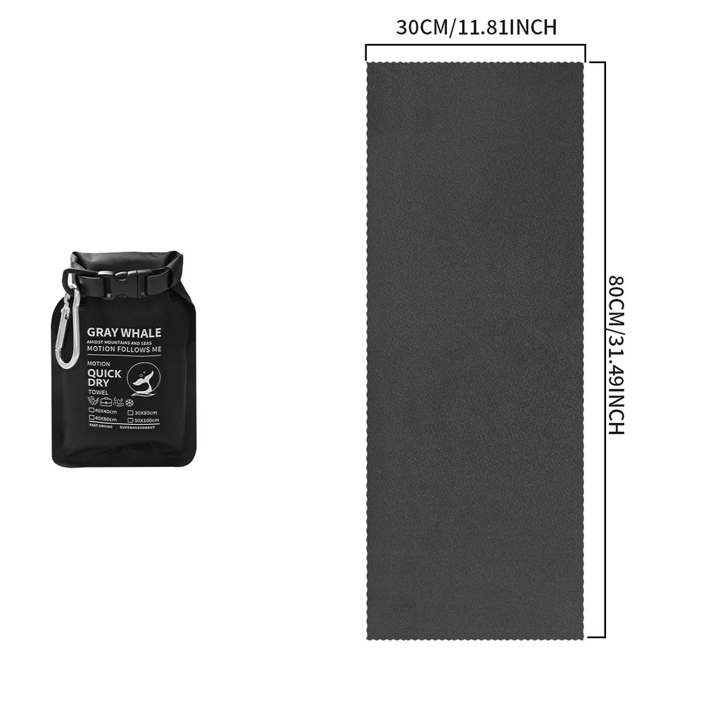 Portable Quick-Dry Sports Towel for Gym Travel Camping Hiking