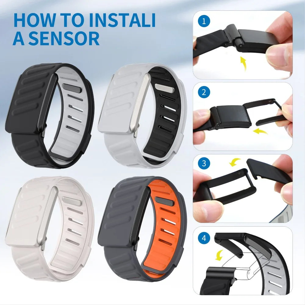 Silicone Sport Wrist Band For Fitness Trackers Compatible with WHOOP® 4.0