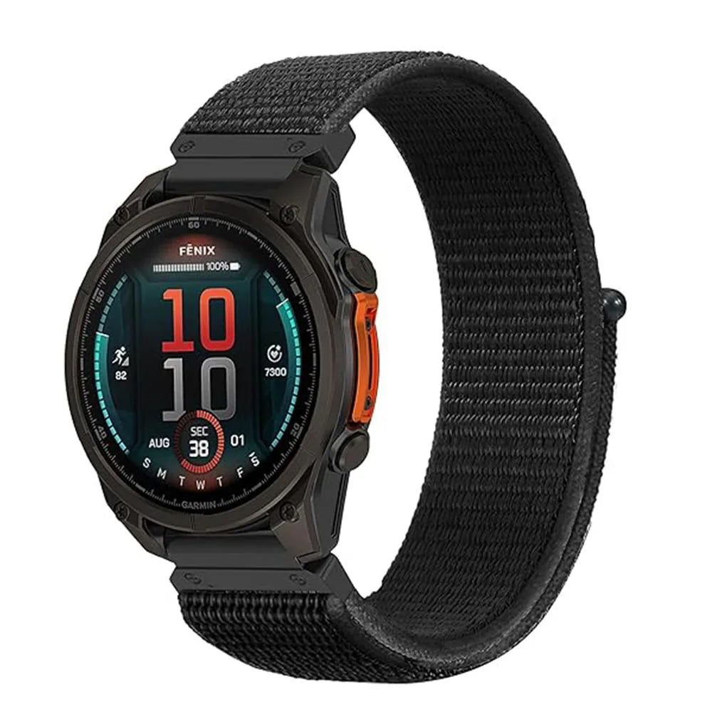 QuickFit Nylon Watch Band for Garmin Fenix, Forerunner, Enduro & Instinct 22mm/26mm