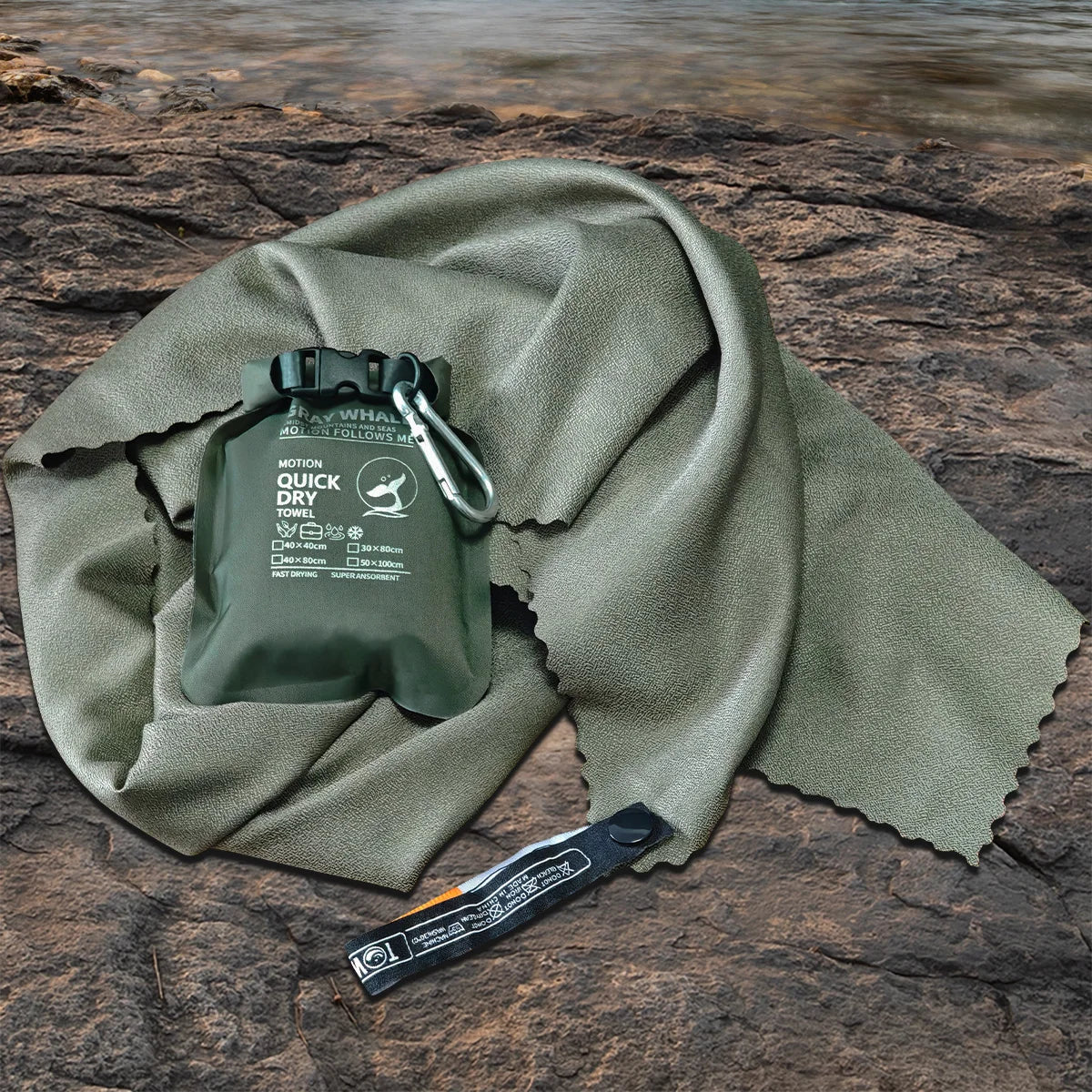 Portable Quick-Dry Sports Towel for Gym Travel Camping Hiking