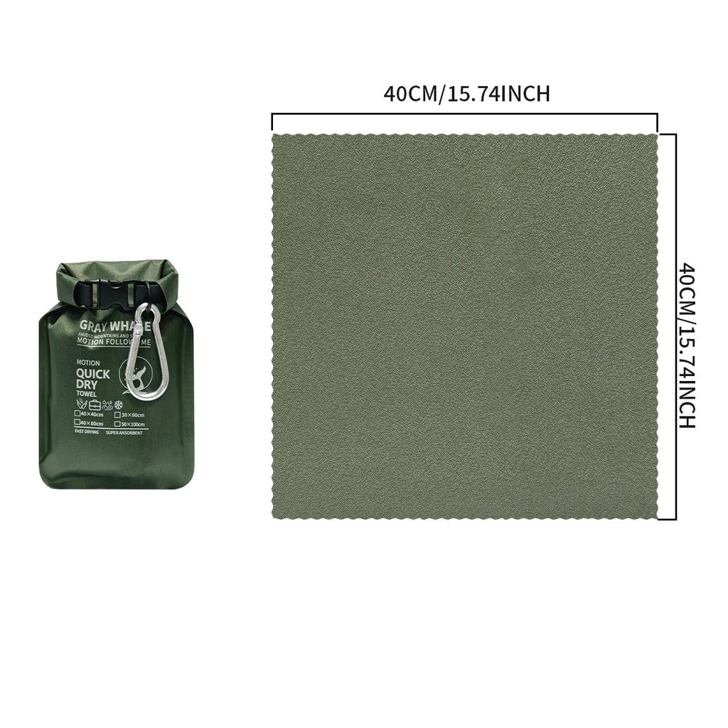 Portable Quick-Dry Sports Towel for Gym Travel Camping Hiking