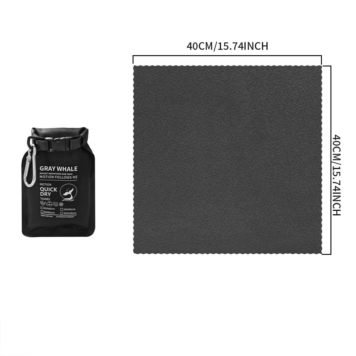 Portable Quick-Dry Sports Towel for Gym Travel Camping Hiking