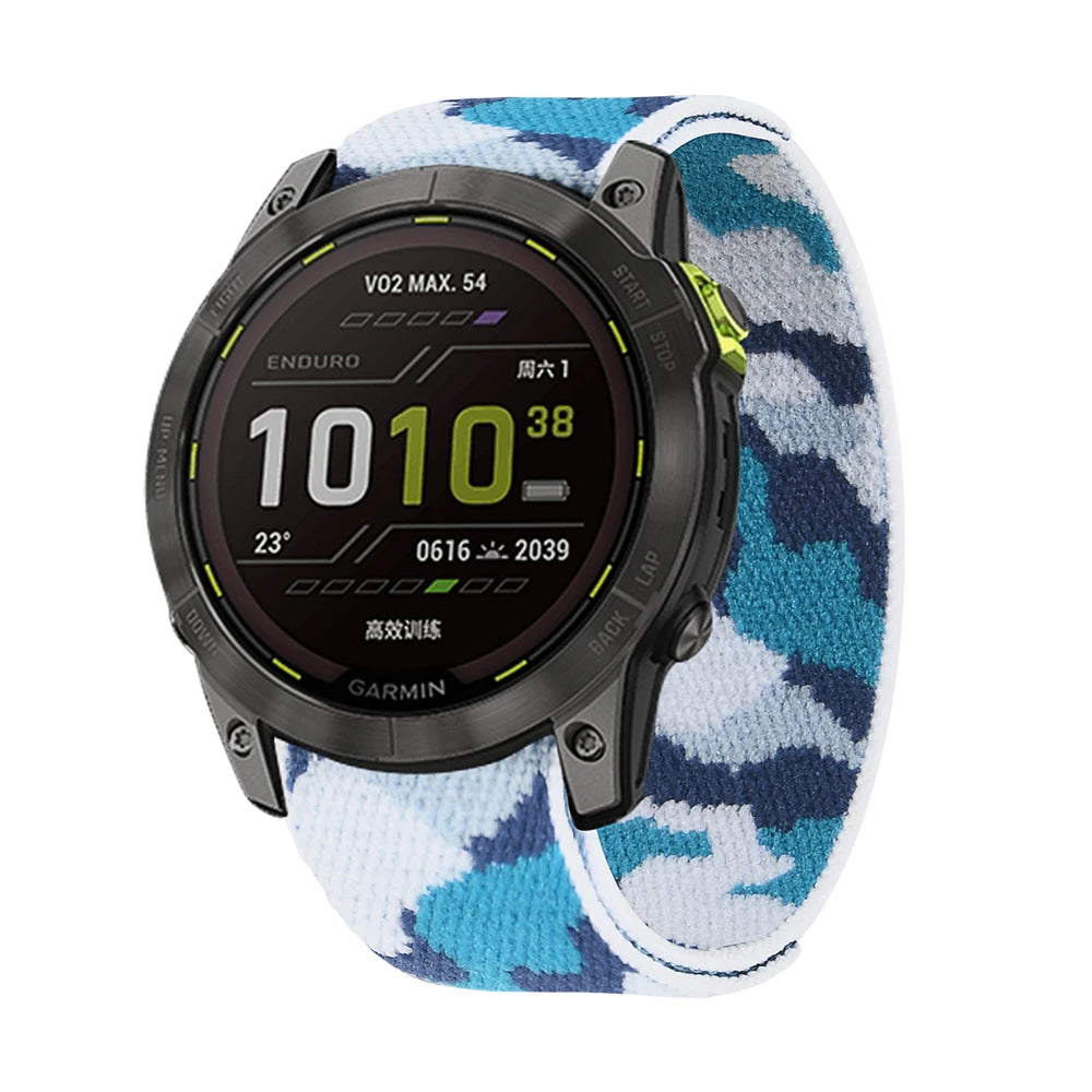 QuickFit Nylon Loop Strap for Garmin Tactix & Fenix 22mm/26mm
