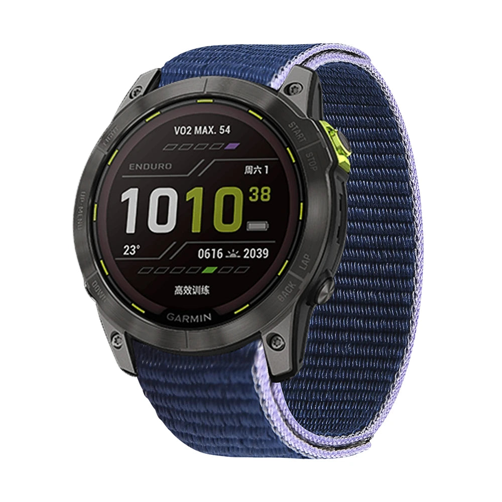 QuickFit Nylon Loop Strap for Garmin Tactix & Fenix 22mm/26mm