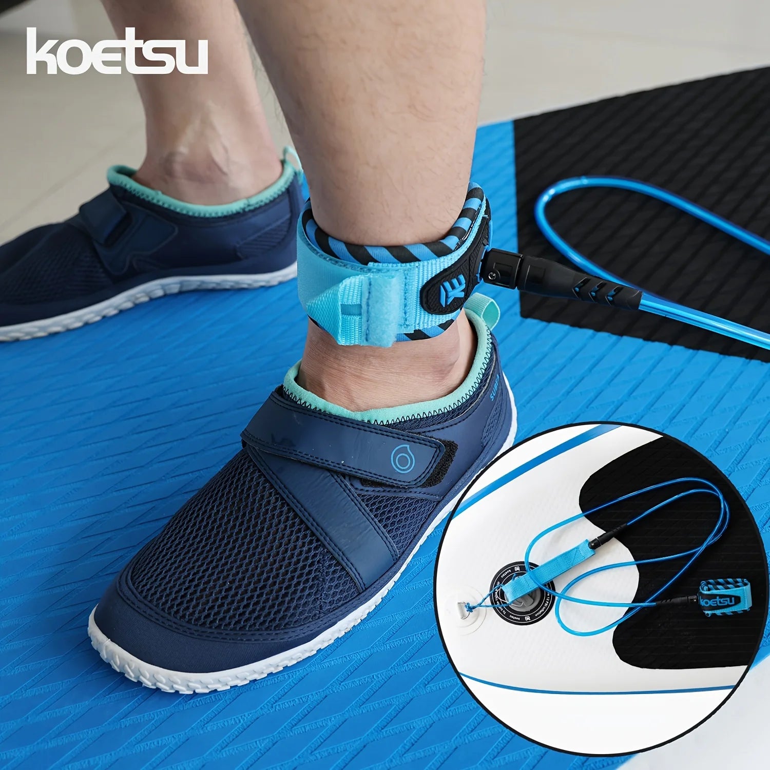 KOETSU Surfboard Leash Straight Rope for Paddle Boards & Surfboards