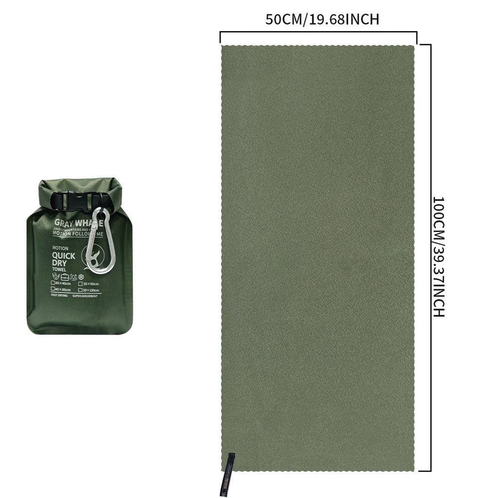 Portable Quick-Dry Sports Towel for Gym Travel Camping Hiking