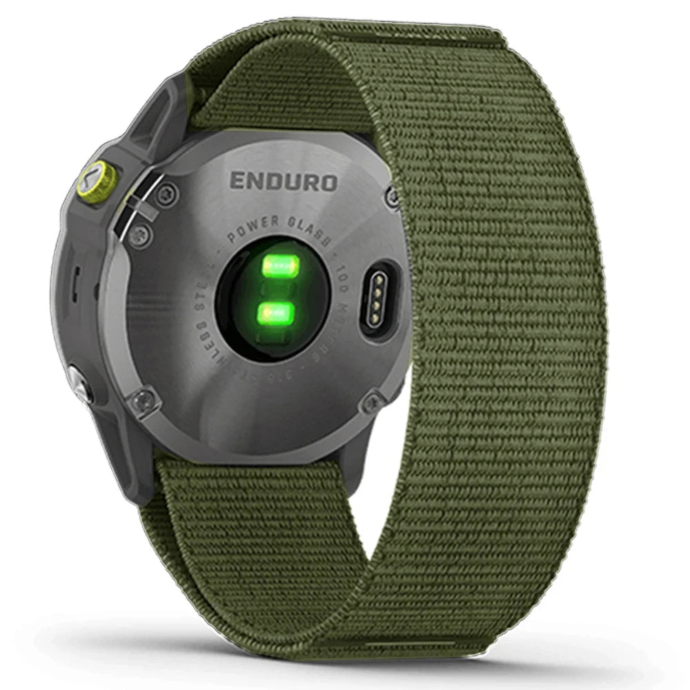 QuickFit Nylon Loop Strap for Garmin Tactix & Fenix 22mm/26mm