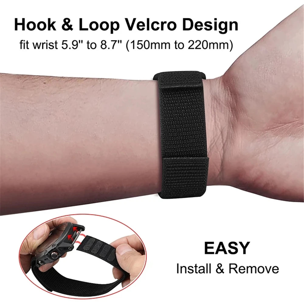 QuickFit Nylon Loop Strap for Garmin Tactix & Fenix 22mm/26mm